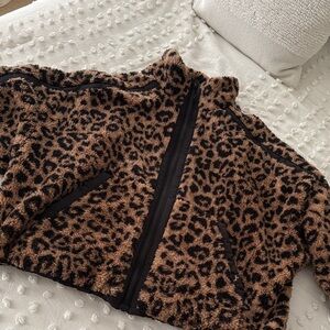 JoyLab Leopard Fleece Jacket